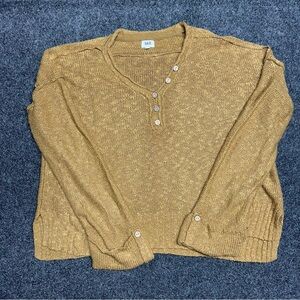 BKE Brown knit slouchy oversized sweater cottage fairy coastal cowgirl western